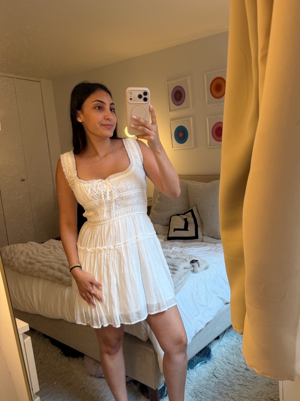 Loucia White Mini Dress | NWT | Size Small | Cottagecore